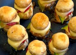 爆汁口蘑小汉堡