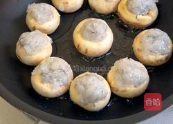 爆汁口蘑小汉堡的做法图解4