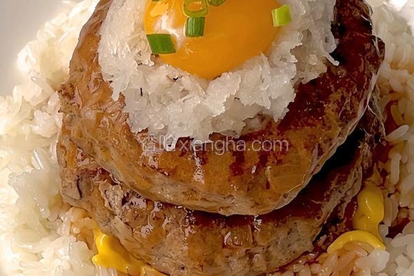 汉堡肉盖饭