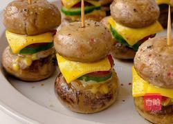 鲜嫩多汁的迷你小汉堡，9菇鲜灵魂加入，口味颜值并存还简单?的做法图解7