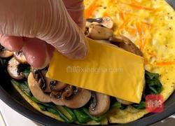 黑松露口蘑菠菜蛋饼的做法图解7