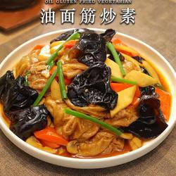 鲜掉眉毛的油面筋炒素，做法超简单的做法[图]