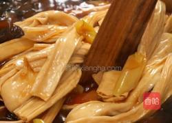 葱烧腐竹煲的做法图解7