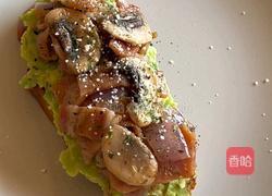 黑松露培根蘑菇三明治的做法图解8