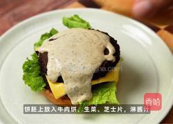 黑松露双层牛肉堡的做法图解5
