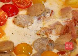 培根香肠奶酱土豆泥的做法图解3