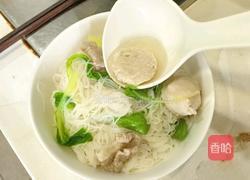 肉丸青菜汤米粉的做法图解9