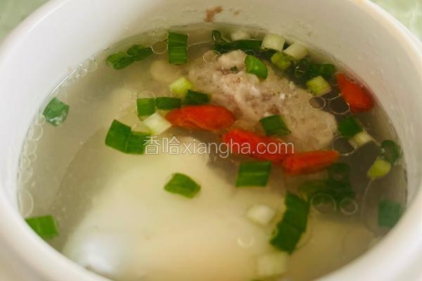 肉饼鸡蛋汤
