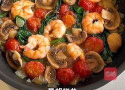 黑松露虾仁蔬菜烘蛋的做法图解6