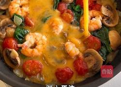 黑松露虾仁蔬菜烘蛋的做法图解7