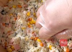 照烧芝士饭团的做法图解3