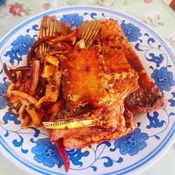 香辣青鱼排的做法[图]