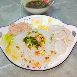 肉末鸡蛋蒸米粉的做法[图]