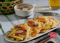 加拿大北极虾蔬菜煎饼独家的做法图解8