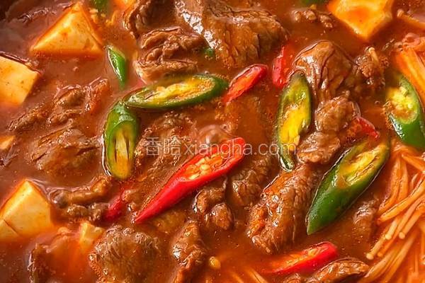 泡菜牛肉豆腐汤