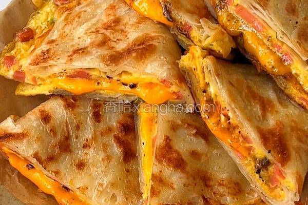 香葱火腿肉松手抓饼