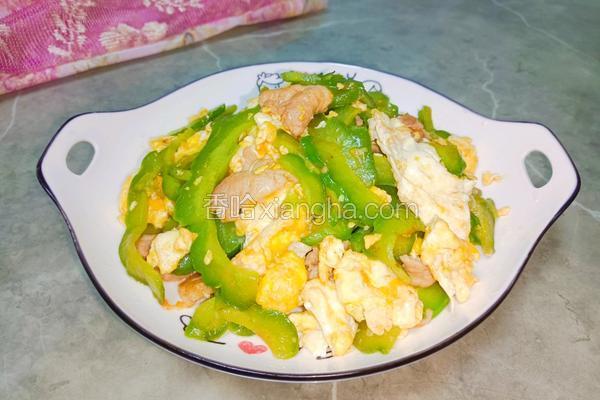 肉片苦瓜炒蛋