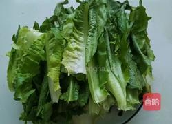 清炒油麦菜蒜蓉的做法图解1