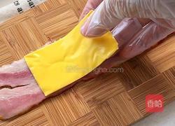 虾滑芝士培根卷的做法图解4