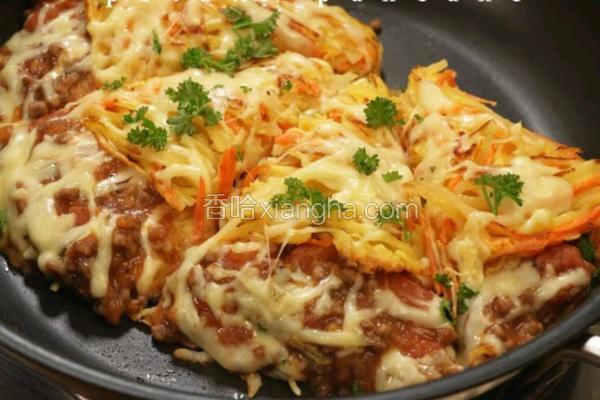 黑松露番茄肉酱土豆饼