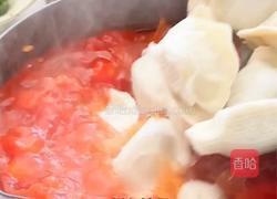 番茄酸汤水饺的做法图解5