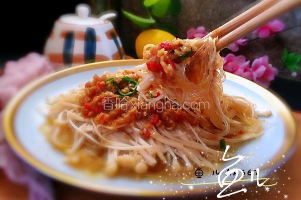 蒜蓉粉丝蒸金针菇