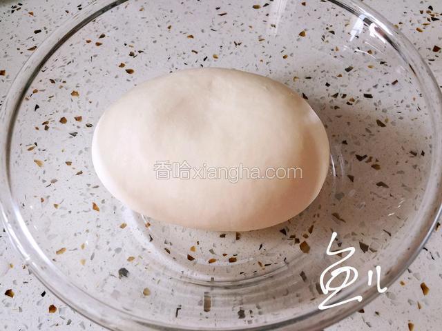 面粉水盐混合一起搅拌成絮状，然后揉成面团，开始时有点粗糙，过十分钟再揉一下就光滑了，醒面30分钟