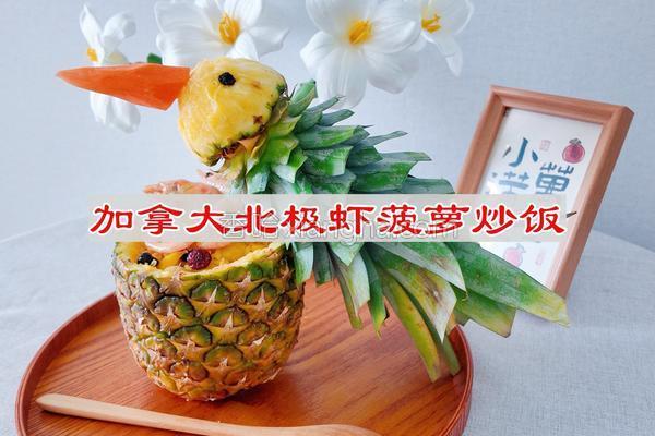 加拿大北极虾菠萝炒饭