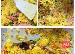 加拿大北极虾菠萝炒饭的做法图解7