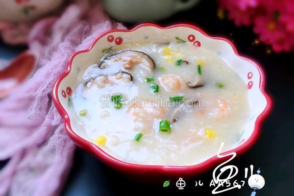 鲜虾砂锅粥