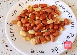 菠菜拌花生米的做法图解2