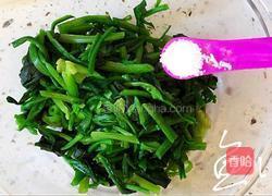 菠菜拌花生米的做法图解7