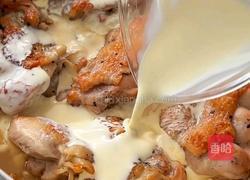 奶油口蘑炖鸡的做法图解7