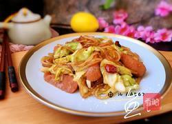 卷心菜炒粉条的做法图解17