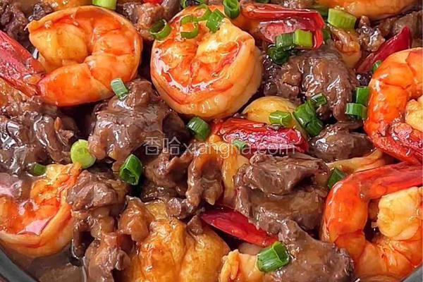 牛肉虾仁豆腐煲