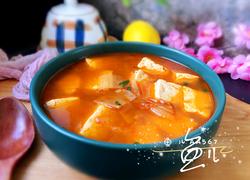 辣白菜豆腐汤