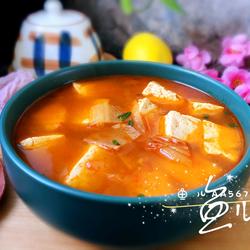 辣白菜豆腐汤的做法[图]