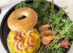 加拿大北极虾贝果早餐盘的做法图解8