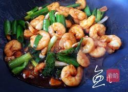 葱爆虾仁的做法图解9