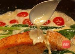 黑松露奶油番茄三文鱼的做法图解7