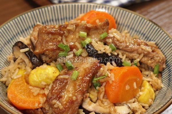 板栗排骨焖饭