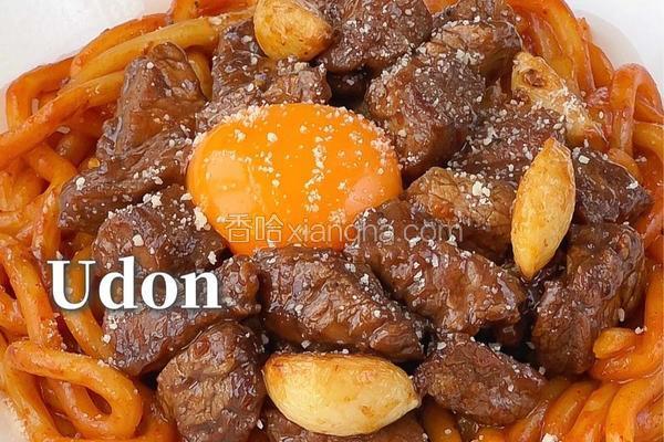 黑松露牛肉乌冬面