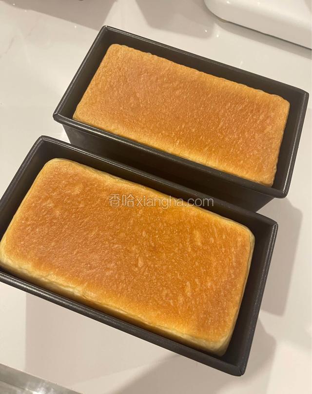 用这个配方去掉可可粉，减少10克牛奶盖上盖子就是方砖吐司啦