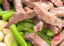 蒜香芦笋牛肉的做法图解6