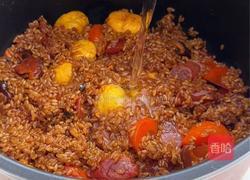 板栗腊肠焖饭的做法图解6