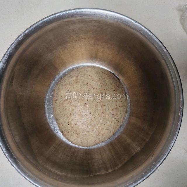 放入发酵盆，低温（放冷藏）发酵至2.5倍大