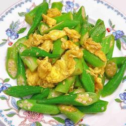 减脂健康的秋葵炒鸡蛋，简单营养的做法[图]