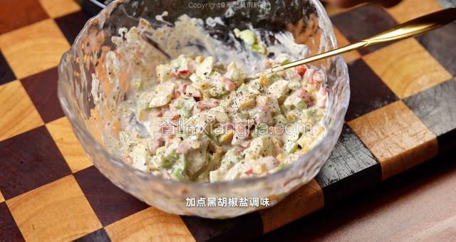 加点黑胡椒盐调味