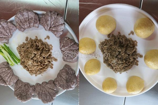 鸡蛋炒虾酱(窝头)(荷叶饼)