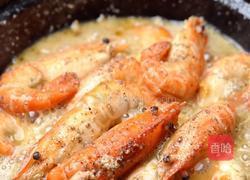 黄油胡椒虾的做法图解6